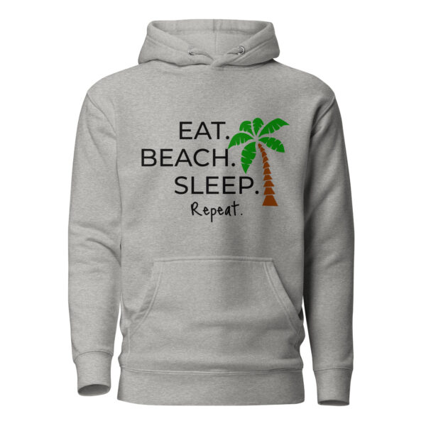 Unisex Kapuzenpullover “Eat. Sleep. Beach. Repeat.”